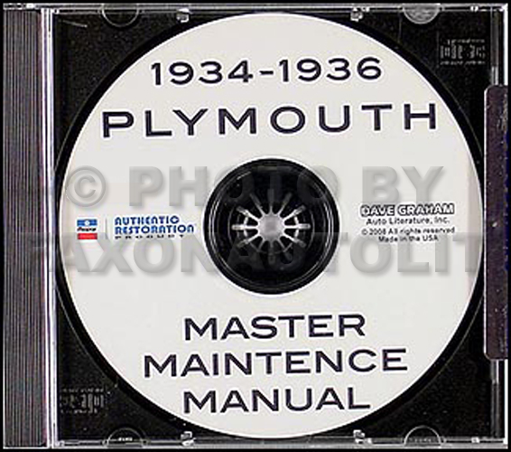Wiring Manual PDF: 1935 Plymouth Wiring Diagram