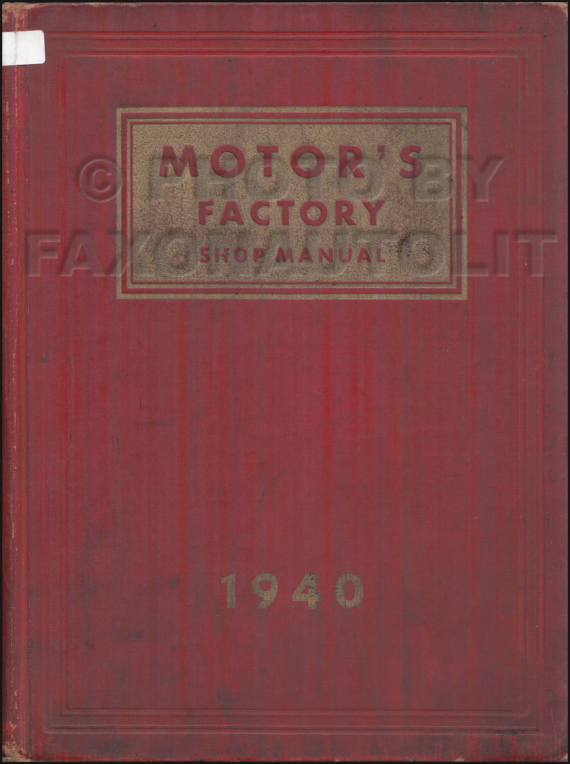 Graham Interchange Manual 1936 1937 1938 1939 1940 1941