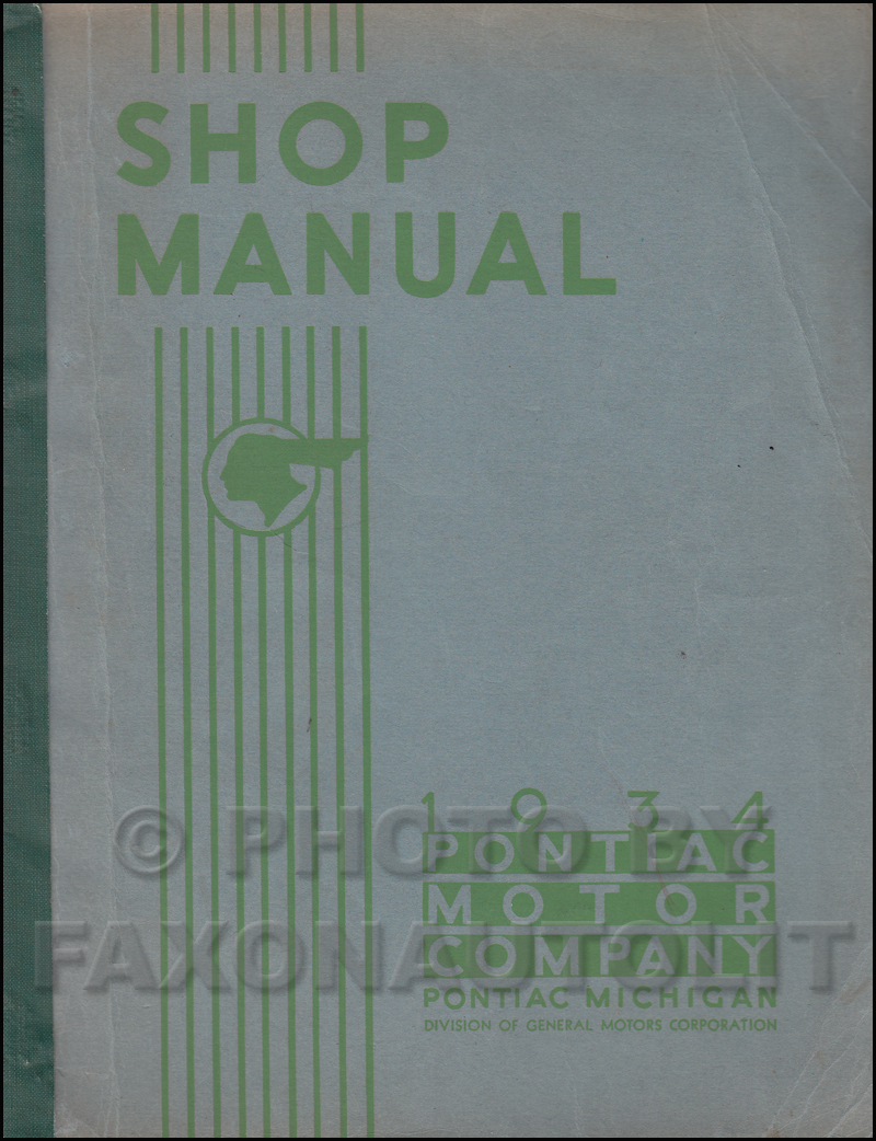 1933 Pontiac Shop Manual 33 Repair Service for all models includes wiring