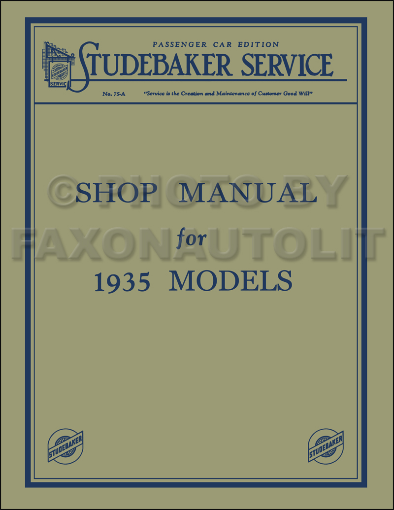 Wiring Manual PDF: 1929 Studebaker Wiring Diagram