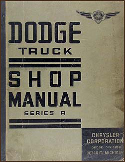 1938 Dodge Truck Repair Shop Manual Original