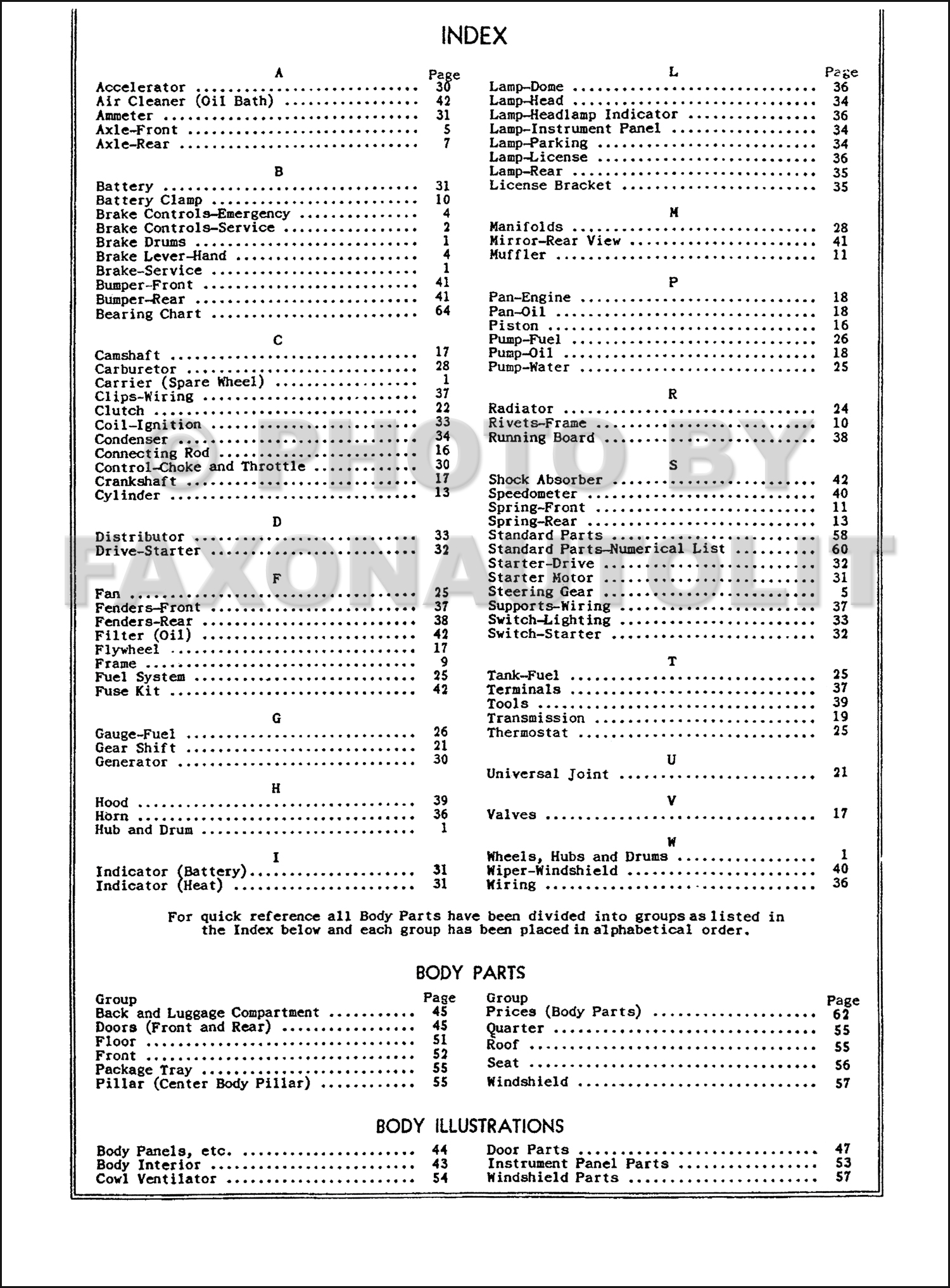1941-1948 Ford Car & Truck Shop Manual and Parts Catalog Reprint. click on thumbnail to zoom