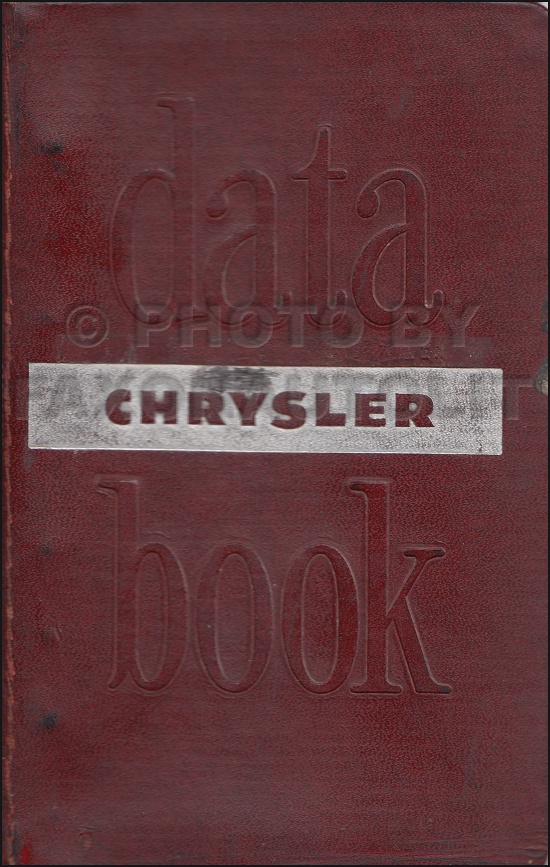 1946-1948 Chrysler Data Book Original $499.00