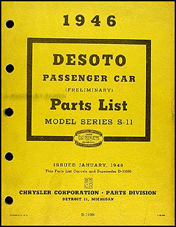 Wiring Diagram PDF: 1946 Desoto Wiring Diagram