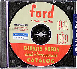 1949-1959 Ford Parts Book On Cd-rom