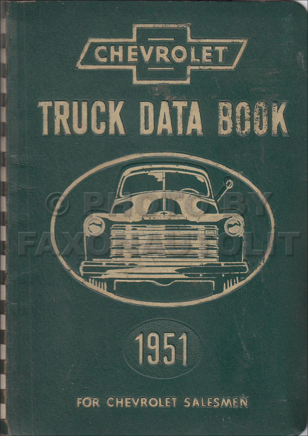 1951 Chevrolet Truck Engineering Features Manual Reprint