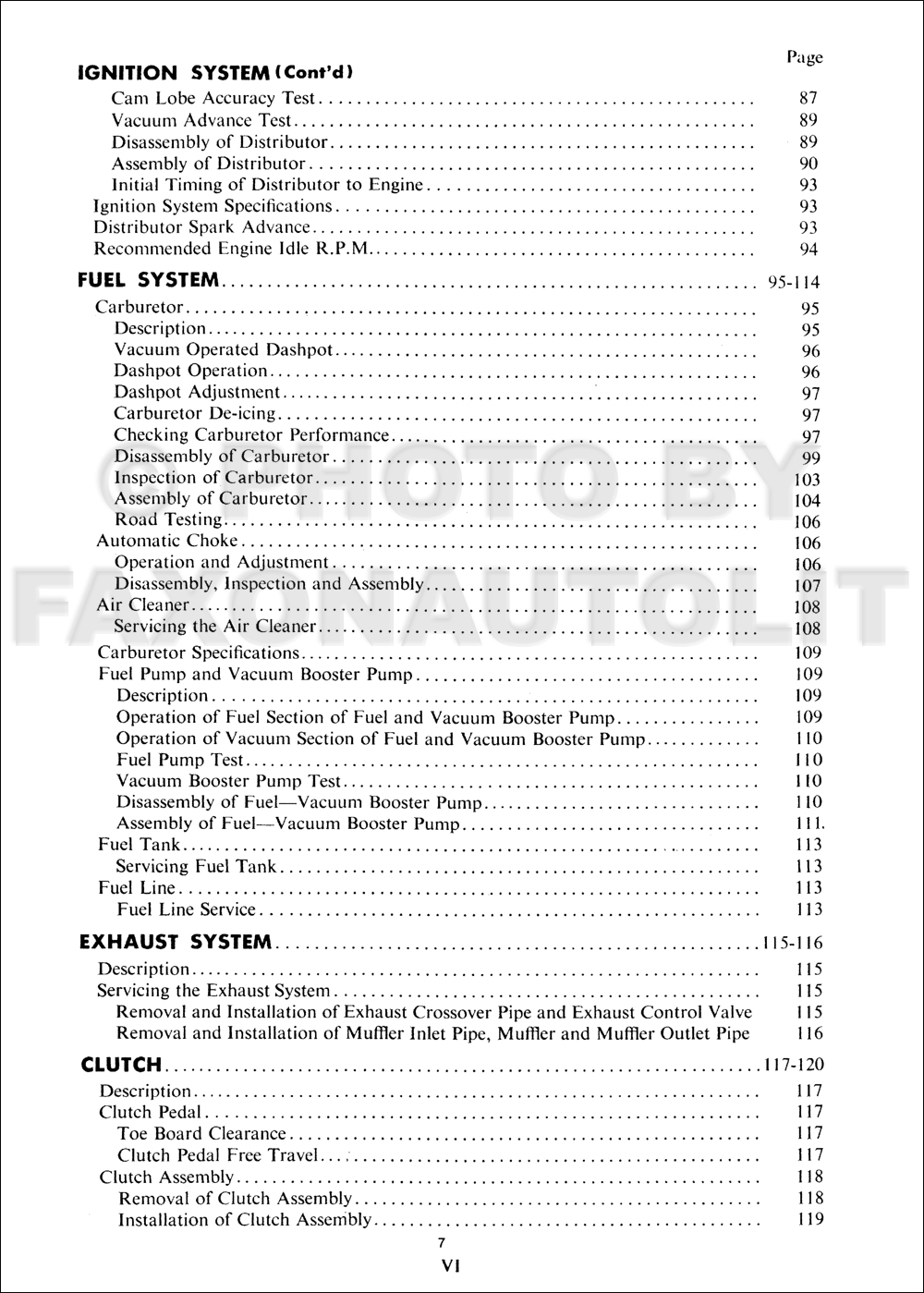 19521953 Mercury Repair Shop Manual Reprint