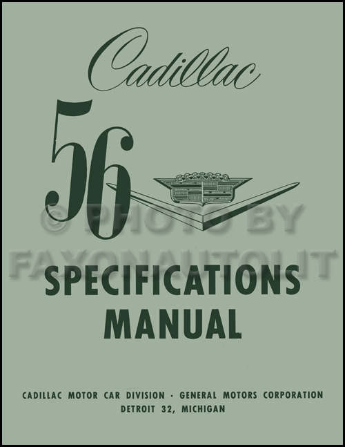 1956 Cadillac Repair Shop Manual Original