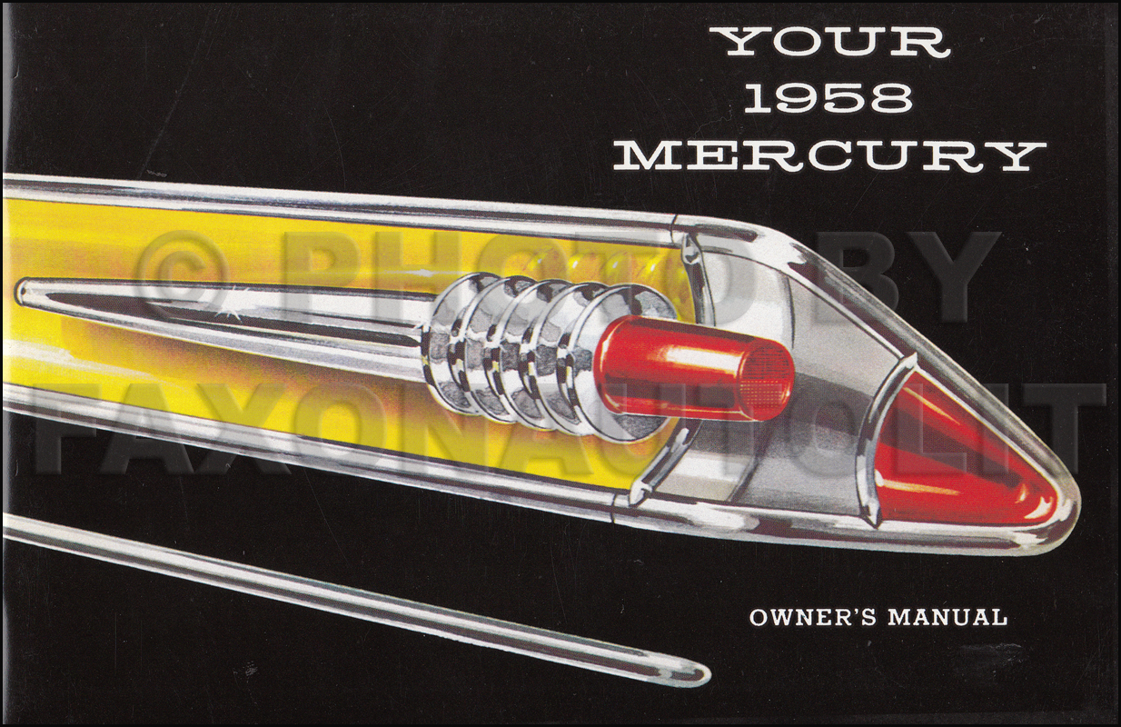 1958 Mercury Full Line Original Sales Brochure--All Models