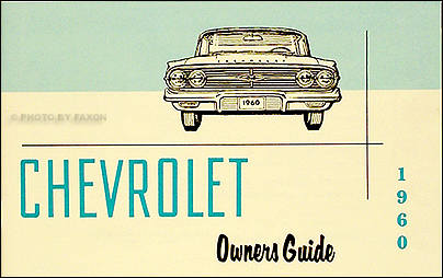 1960 Chevy Owners Manual Package El Camino Impala Bel Air Biscayne Car Chevrolet