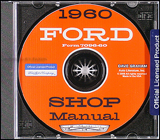 1960 Ford Specifications Manual Original
