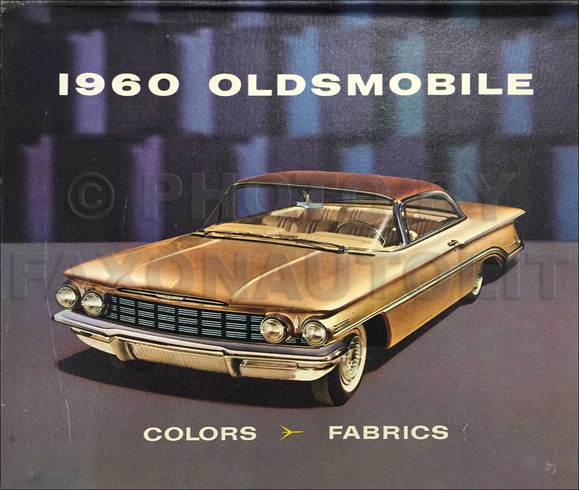 1960 Oldsmobile Color & Upholstery Dealer Album Original $299.00