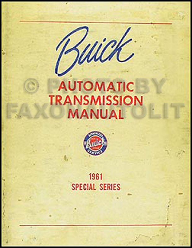 1961 Buick Special Repair Shop Manual Original