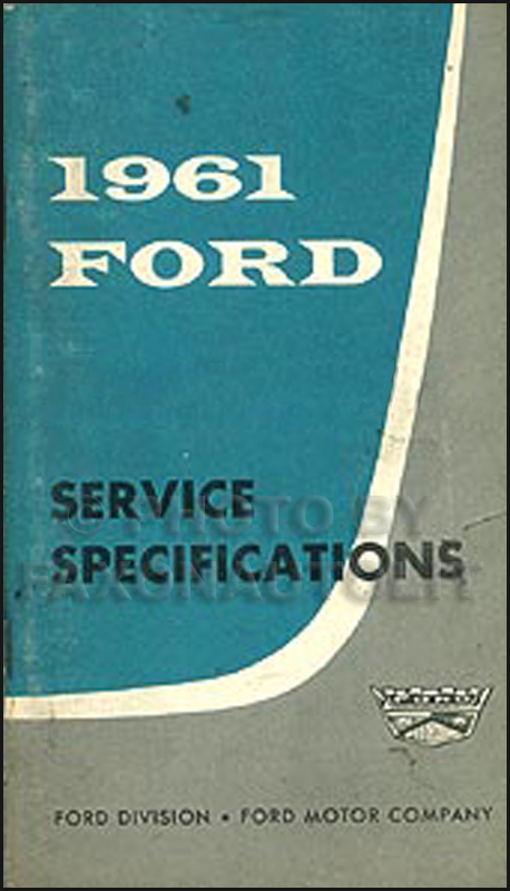 1961-1962-1963 Ford Econoline Van and Truck Repair Shop Manual CD