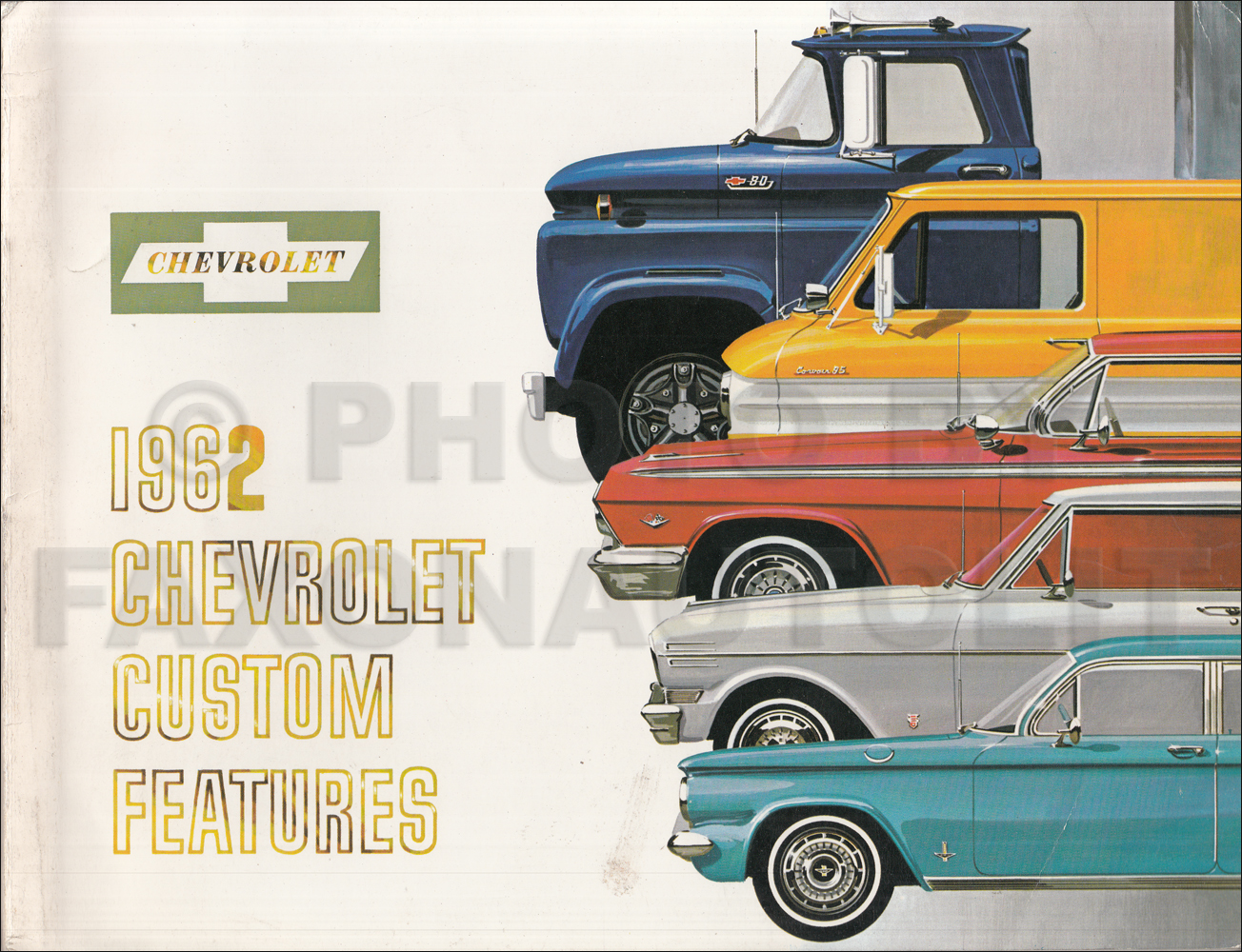 1962 Chevrolet Truck Data Book Original