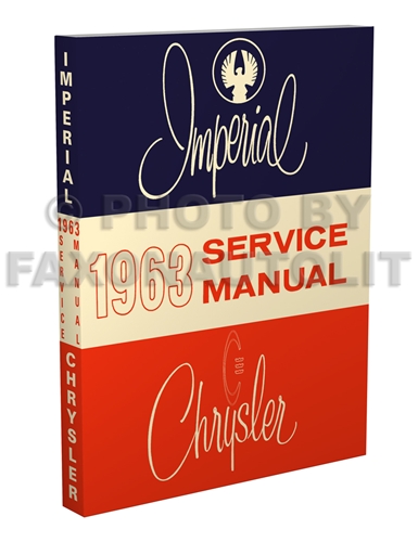 1963 Chrysler Repair Shop Manual CD 63 Imperial Newport 300 New Yorker Service