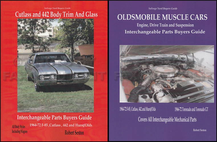 19641972 Cutlass and 442 Parts ID and Interchange Manual Set