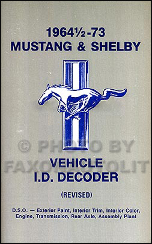 1973 ford mustang vin decoder