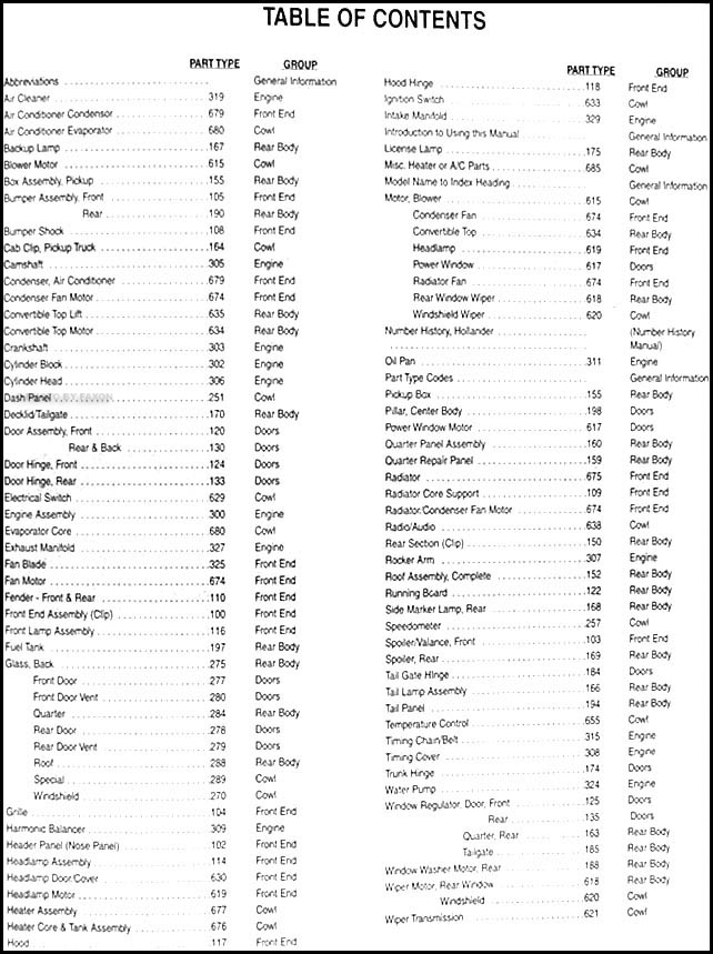 subaru parts cross reference