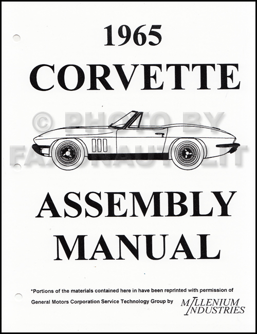 19631965 Corvette Wiring Diagram Manual Reprint