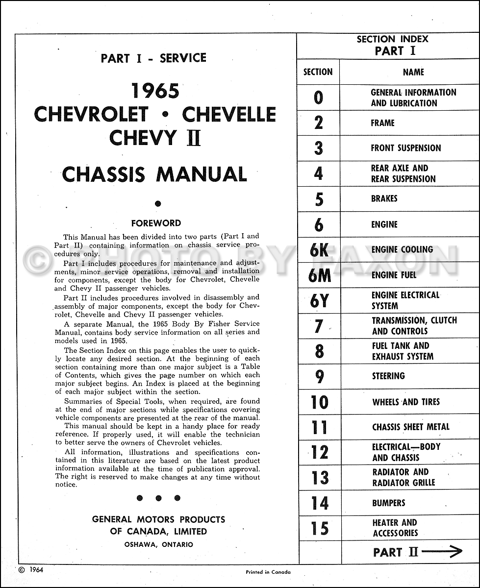 Table of Contents: Service Section