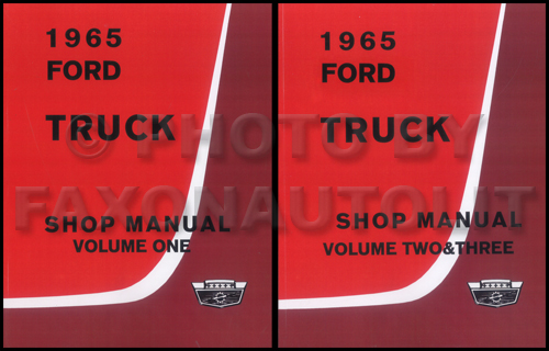 1965 Ford F100 F250 F350 Pickup Truck Owner's Manual Reprint