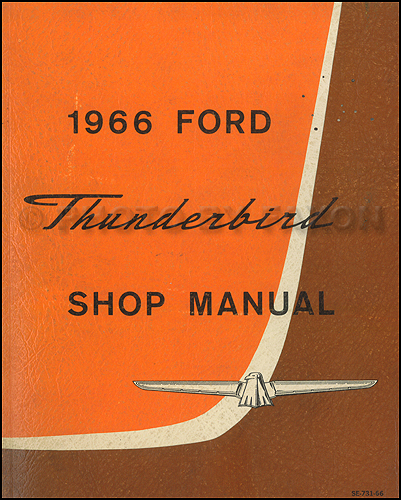 1958 ford thunderbird shop manual