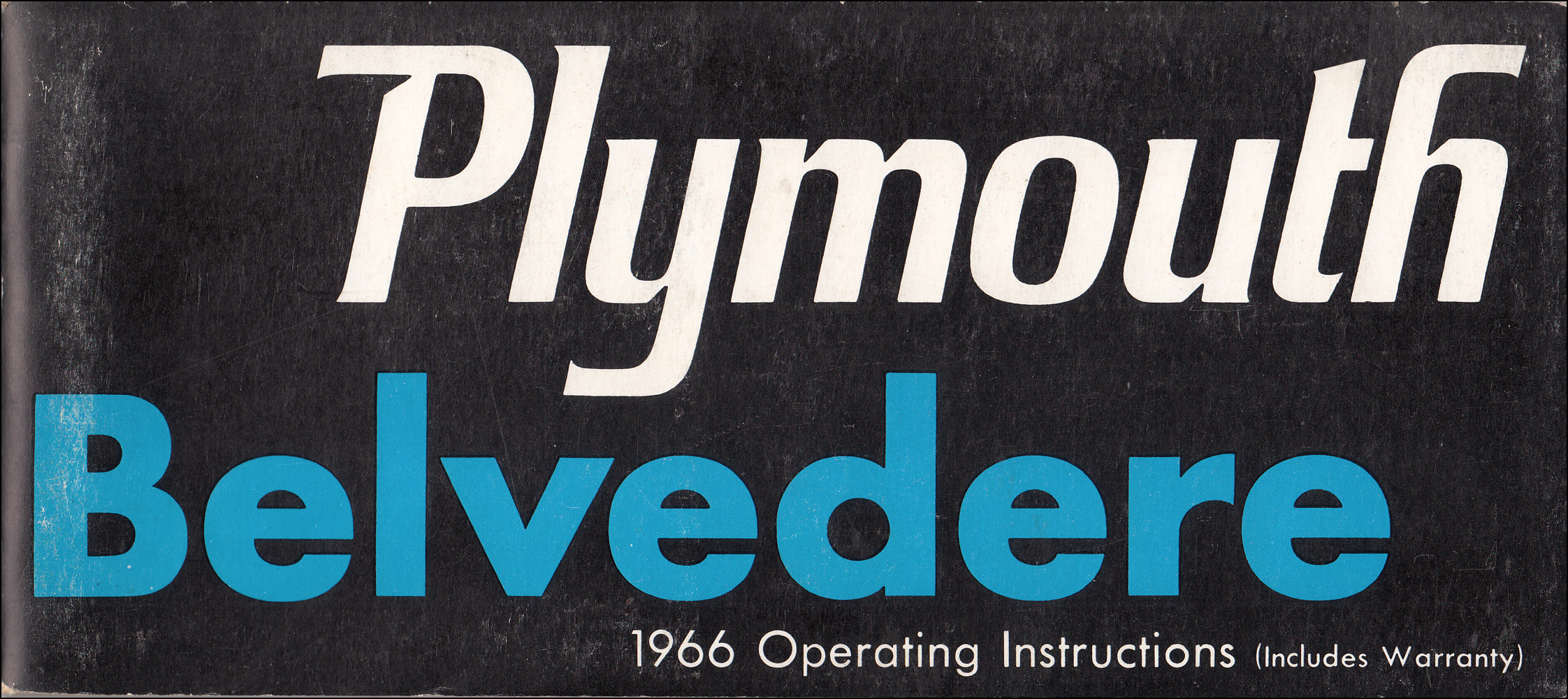 1966 Belvedere & Satellite Owner's Manual Original $49.00