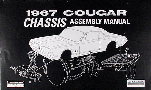 1967 Mercury Cougar Wiring Diagram Manual Reprint
