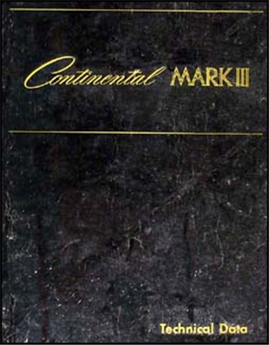 LINCOLN 1969 Continental Mark III Wiring Diagram Manual 69