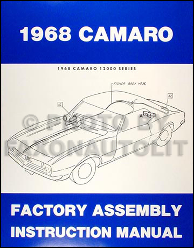 1967-1969 Camaro RS Gauge & Headlight Wiring Diagram Manual Reprint