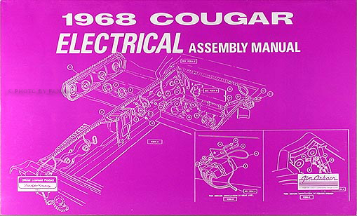 1968 Mercury Cougar And Xr7 Wiring Diagram Original