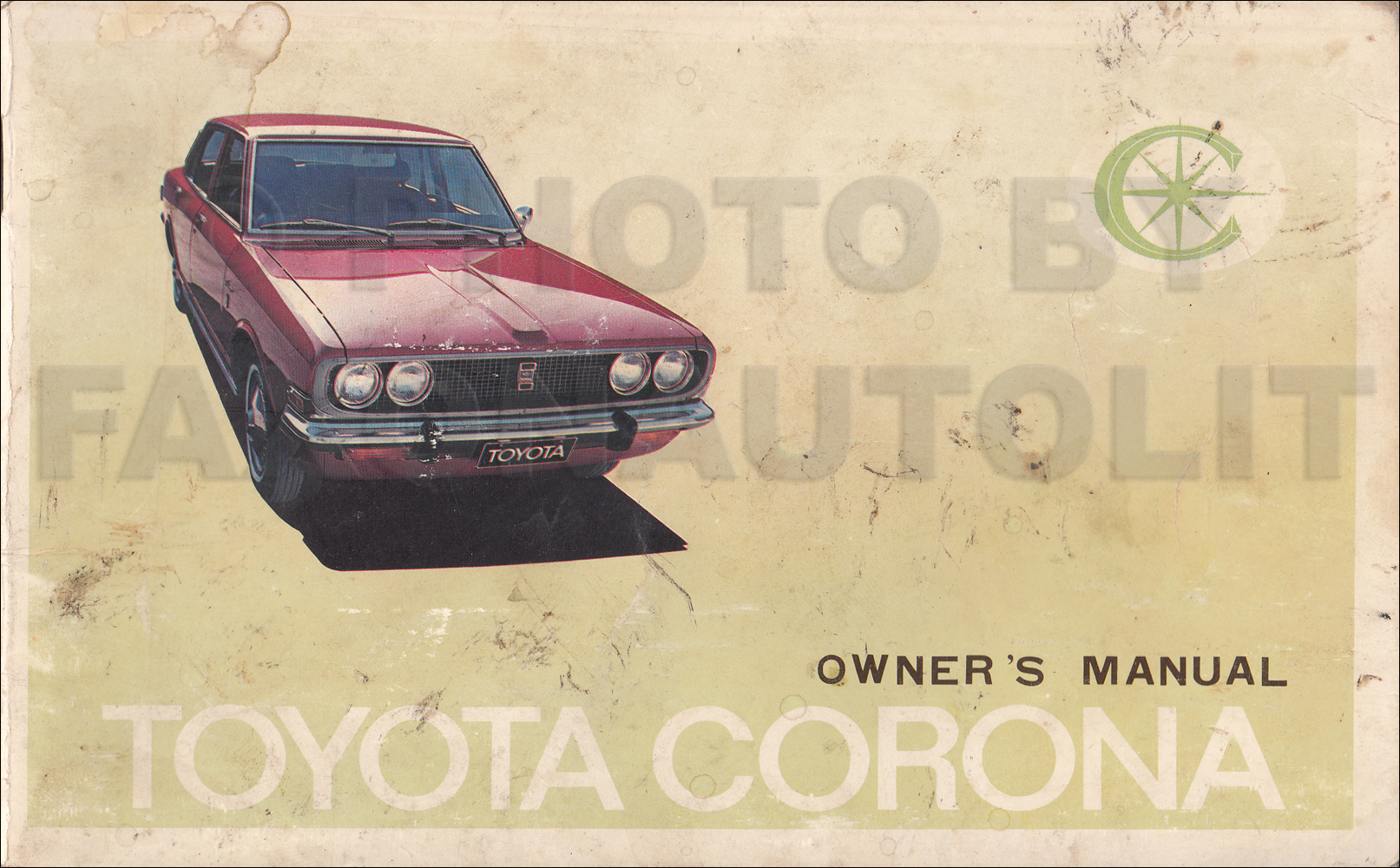 mid 1970 Toyota Corona Owner's Manual Original RT83