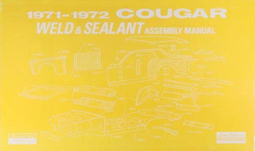 1972 Mercury Cougar Foldout Wiring Diagram Original