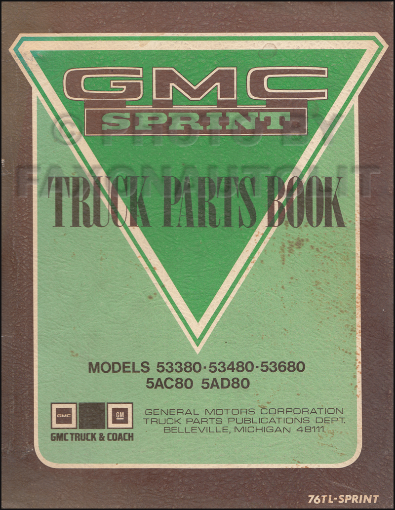 1971-1976 GMC Sprint Canadian Parts Catalog Original