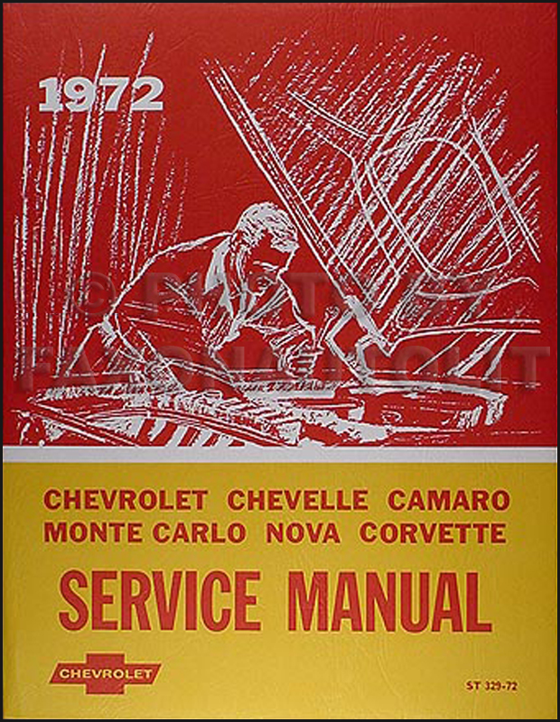 1972 Chevy Repair Shop Manual Original Impala Caprice ...