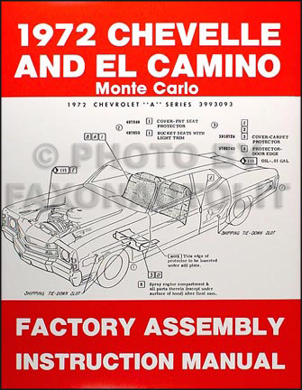 1972 chevelle ss monte carlo el camino gmc sprint assembly manual 1972 chevelle ss monte carlo el camino gmc sprint assembly manual