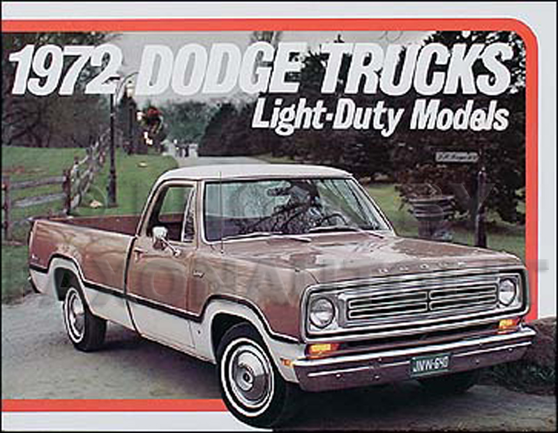 Dodge Pickup Trucks >> 1972 Dodge Pickup Truck Original Sales Catalog Dodge Pickup Trucks >> 1972 Dodge Pickup Truck Original Sales Catalog
