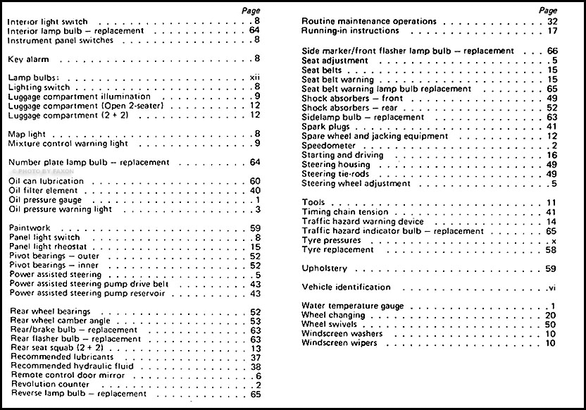 1973 Jaguar XKE Owner's Manual Original E Type