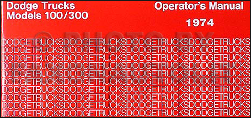 1974 Dodge Van Repair Shop Manual Original Sportsman B