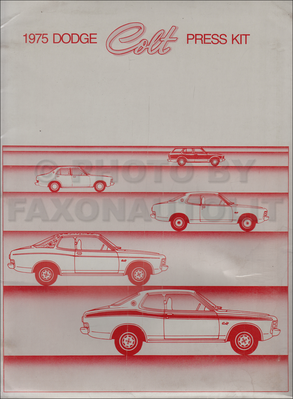 1975 Dodge Colt Press Kit Original $39.00. More Info · 1974 Dodge Colt Repair Shop Manual Original