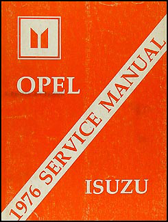 1976 Opel Repair Shop Manual Original