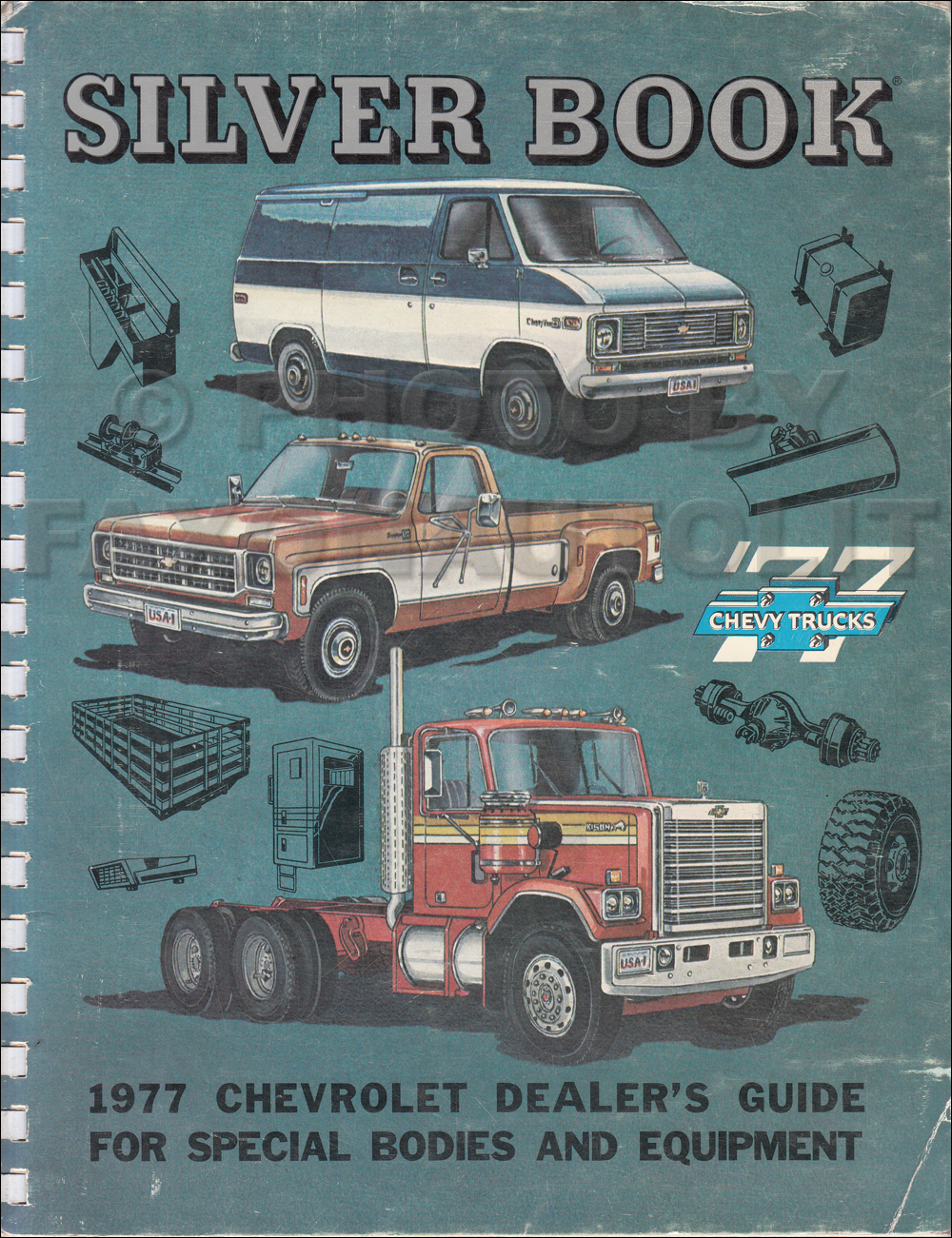 1977 Chevrolet Truck Silver Book Special Equipment Dealer Album $139.00