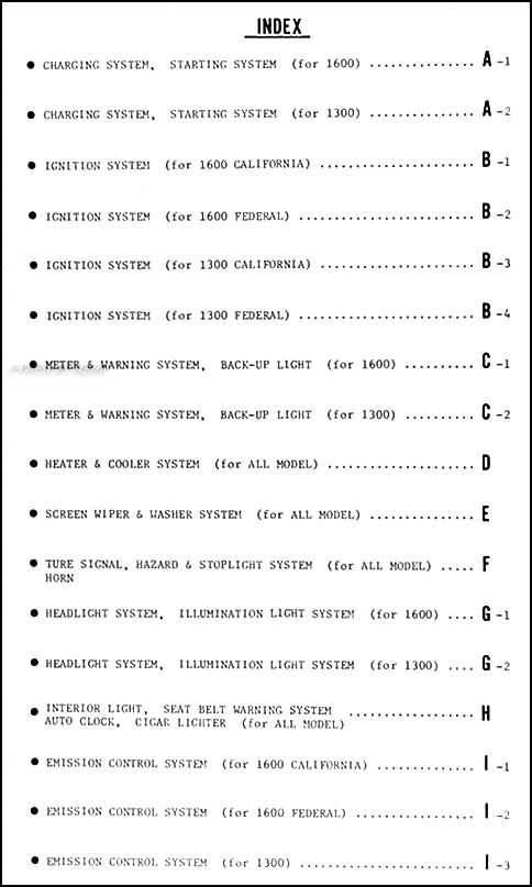 1977 Mazda 808 (1600-1300) Original Wiring Diagram mazda 808 wiring diagram 