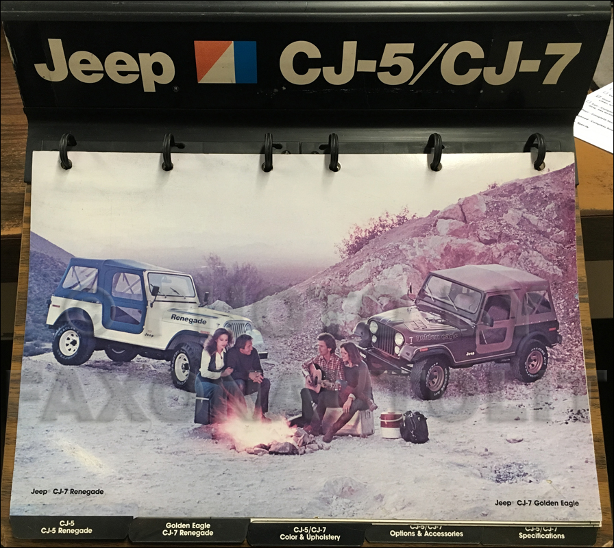 1978 Jeep Cj Color And Upholstery Album Original On A Stand