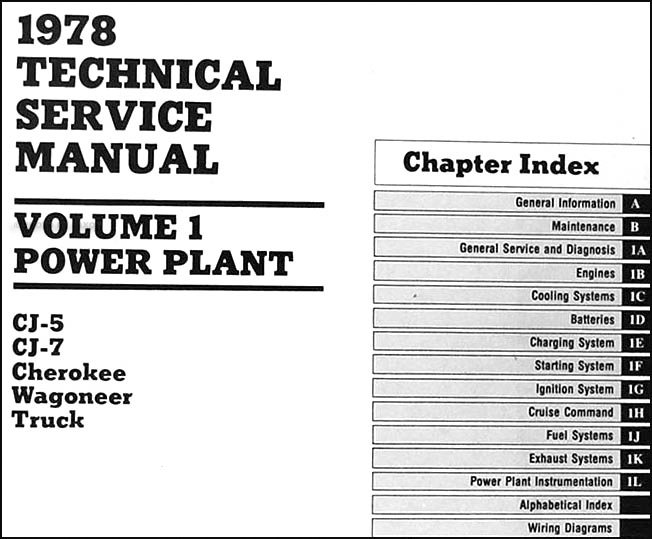 1978 Jeep Repair Shop Manual Original - All models 3 Volume Set