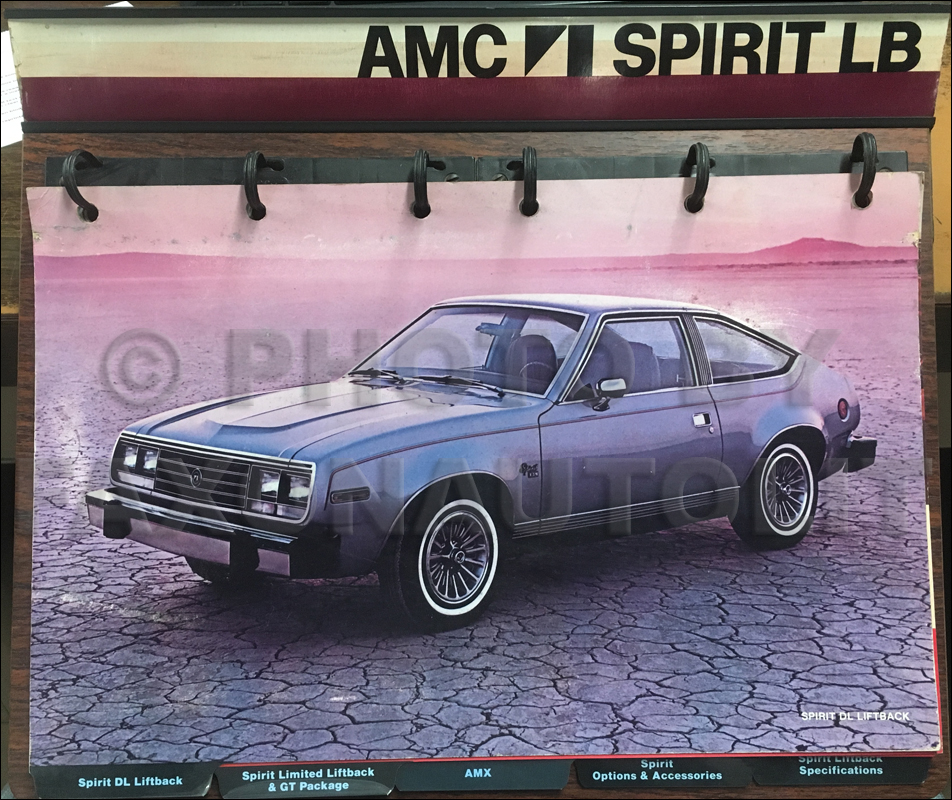 1979 AMC Spirit AMX color and upholstery album