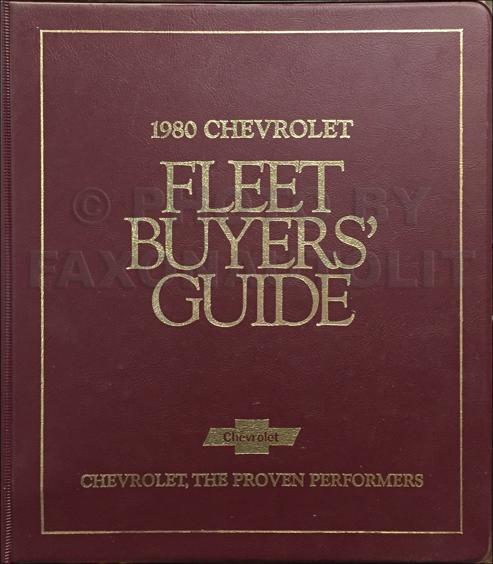 1980 Chevy Car Repair Shop Manual Original Impala, Caprice, Camaro