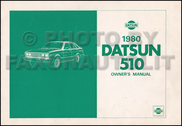 1980 Datsun 510 Repair Shop Manual Original