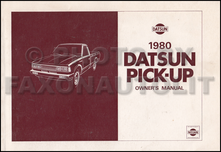 1980 Datsun Pickup Truck Repair Shop Manual Original